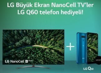 LG NanoCell TV’ler LG Q60 Telefon Hediyeli